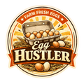Egg Hustler Sticker – Farm Fresh Eggs Chicken Decal (3”)