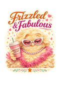 Frizzled & Fabulous Chicken Sticker – Cute Funny Hen Decal (3”)