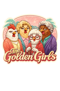 Golden Girls Chicken Sticker – Funny Vintage Hen Decal (3”