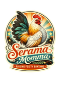 Serama Momma Sticker – Raising Feisty Bantams Chicken Decal Vintage Farm Style (3”)