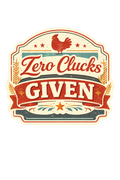 Zero Clucks Given Sticker – Vintage Farm Chicken Sticker Funny Rustic Chicken Decal (3”)